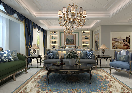 國奧村193平米簡(jiǎn)歐風(fēng)格效果圖