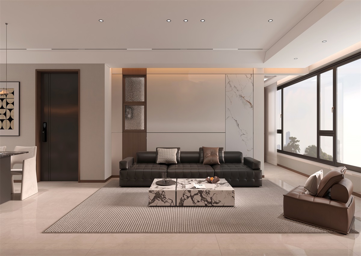 玉庭華府131㎡ | 現(xiàn)代意式+美拉德色系，濃郁棕調(diào)的電影氛圍直接封神！