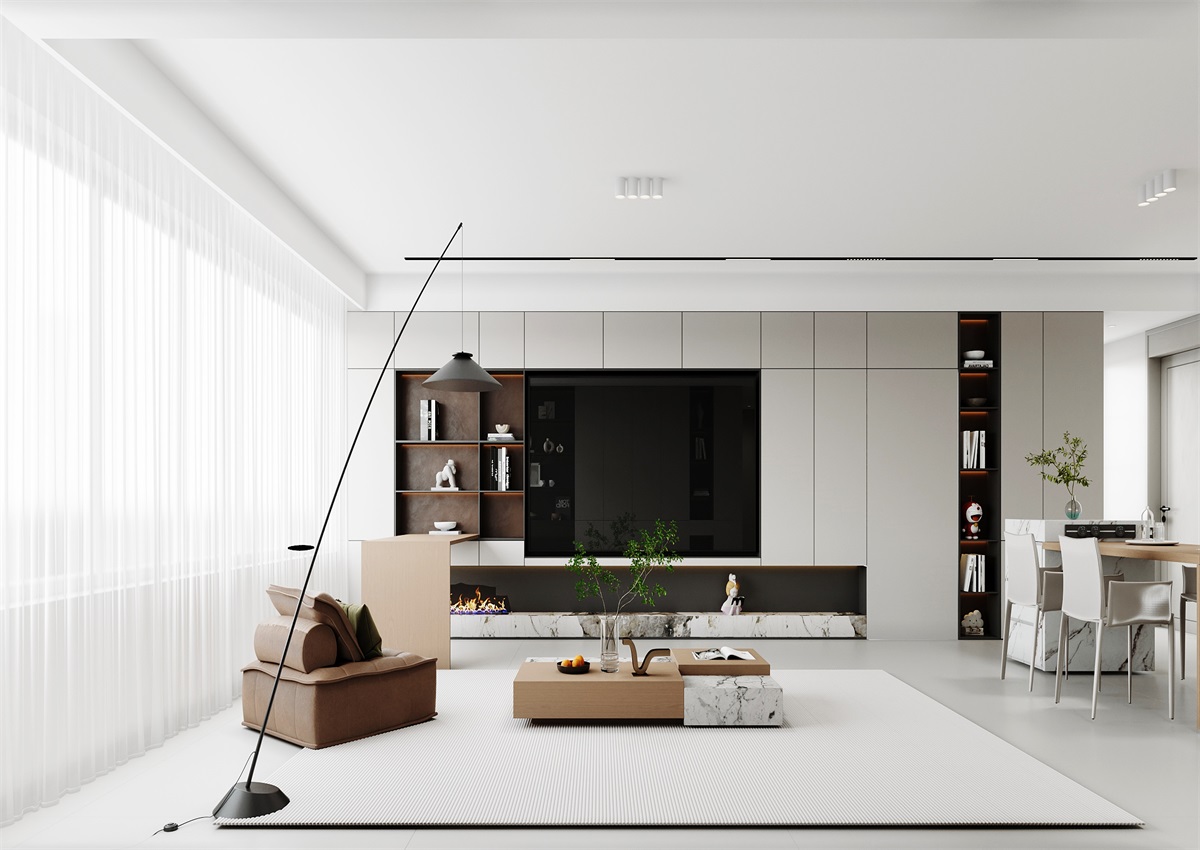 中海華樾143㎡ | 三口之家的極簡主義，審美+功能雙雙在線！