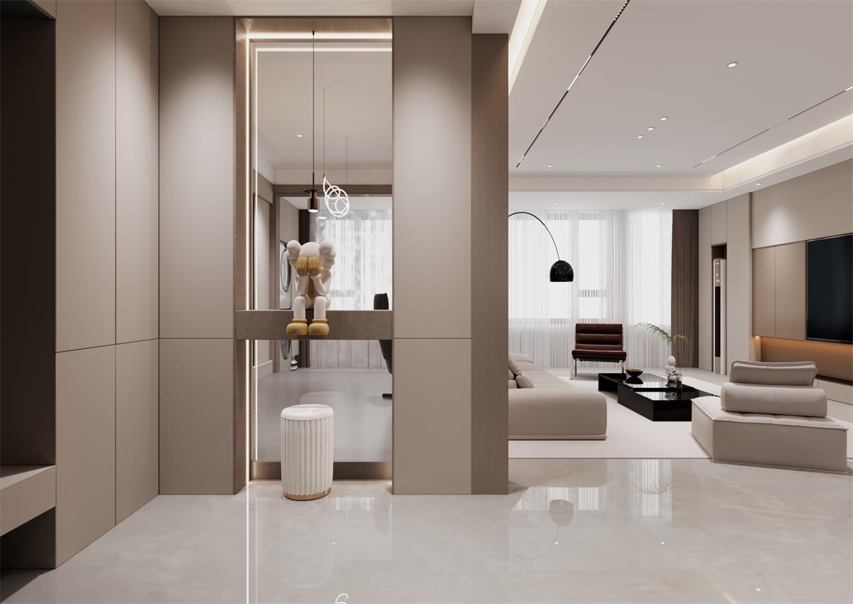 玉庭華府146㎡ | 自帶高級感的意式極簡家，一進(jìn)門就想哇塞！