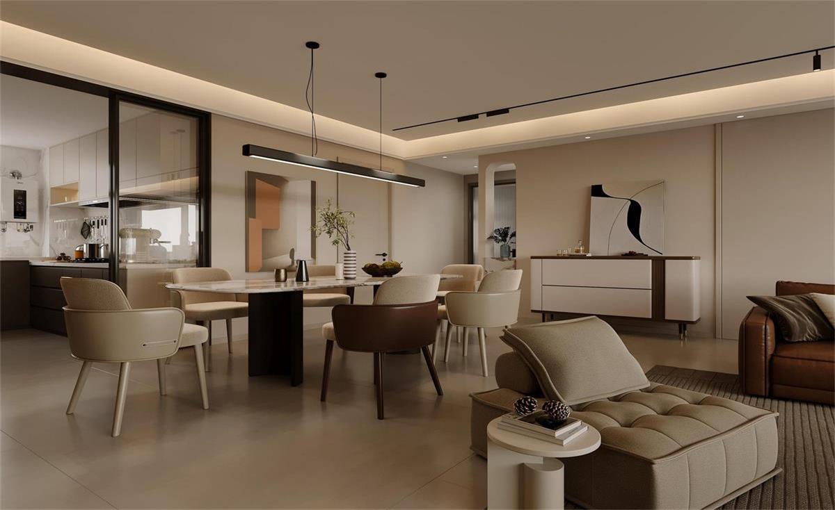 中海華樾 | 現(xiàn)在裝修都內(nèi)卷成這樣了？！從玄關(guān)就開始美哭的143㎡現(xiàn)代風(fēng)