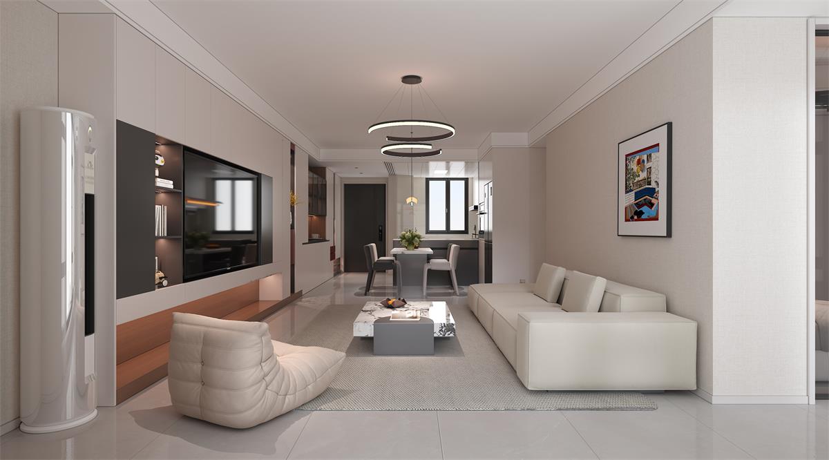 星耀閱海 |123㎡小三居極限改造！整墻收納柜+開放式餐廚，空間翻倍還顯大！