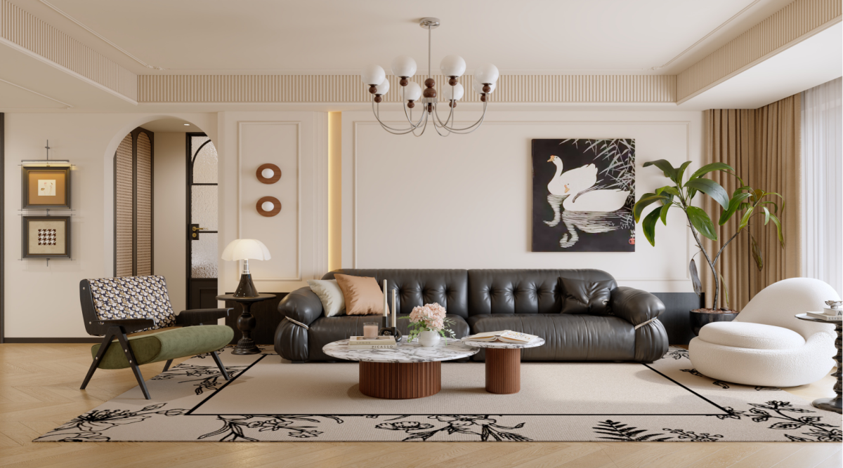 寶湖天脊162㎡ | 真愛(ài)慘了這絕美腔調(diào)的法式中古風(fēng)！回家都像在度假~