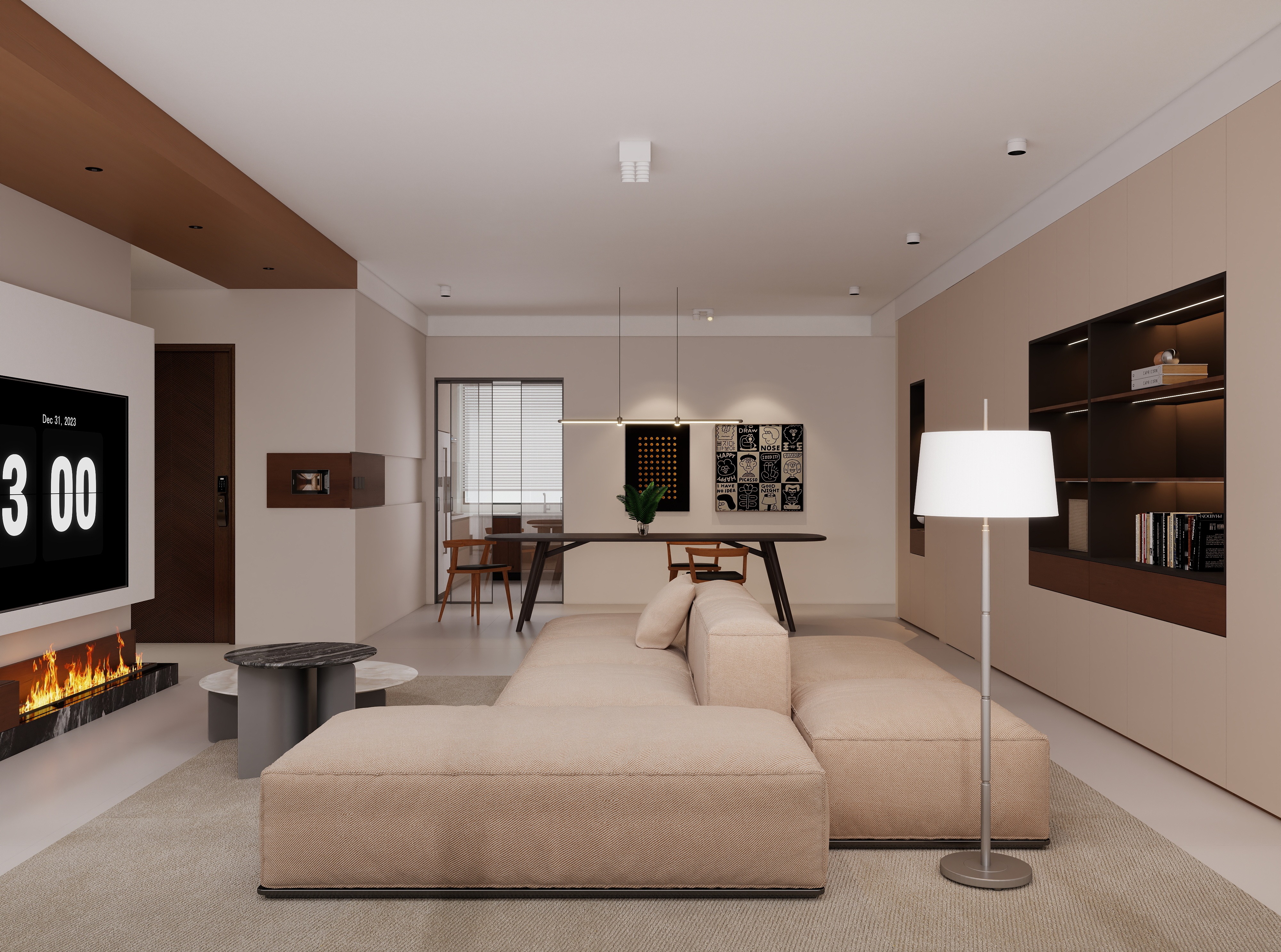 民生北府143㎡ | 極簡(jiǎn)主義的生活哲學(xué)，在市中心過(guò)上隱居生活~