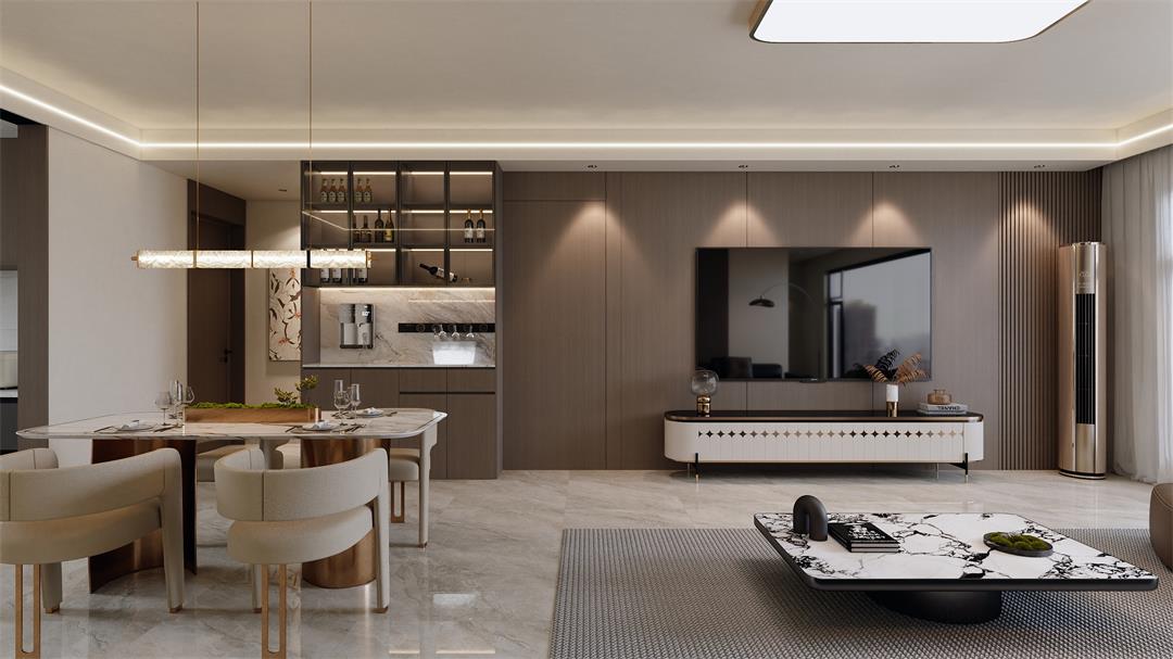 中海觀園132㎡ | 拯救審美疲勞！暖棕意式風(fēng)的家，溫暖又松弛